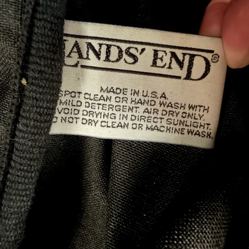Lands End Summit duffle bag travel weekender carry on gym black gray made in USA